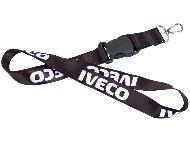 Шнурок с карабином, IVECO (чёрный) (0050/IVECO Ч)